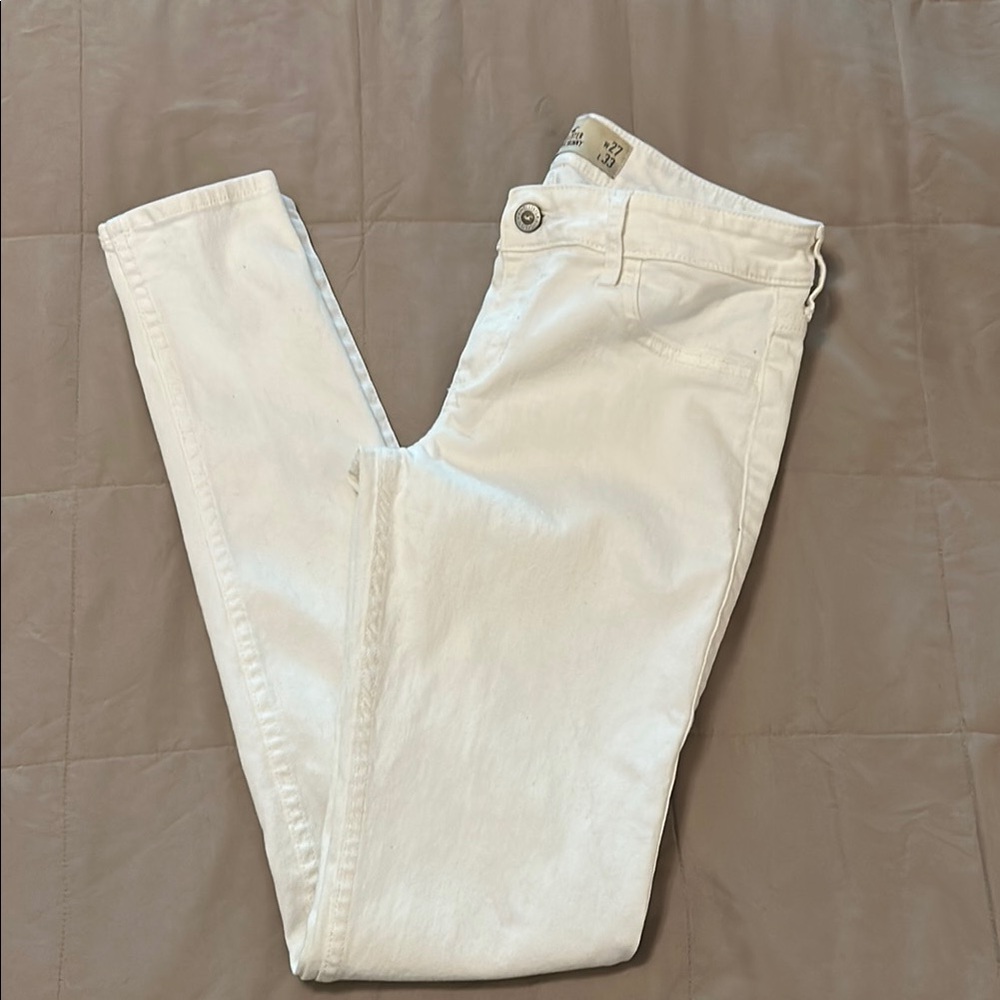 Hollister White Super Skinny Jeans